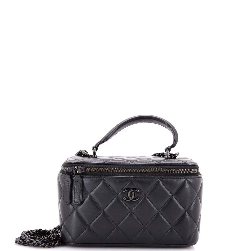 Chanel So Black Top Handle Vanity Case #243937C46B